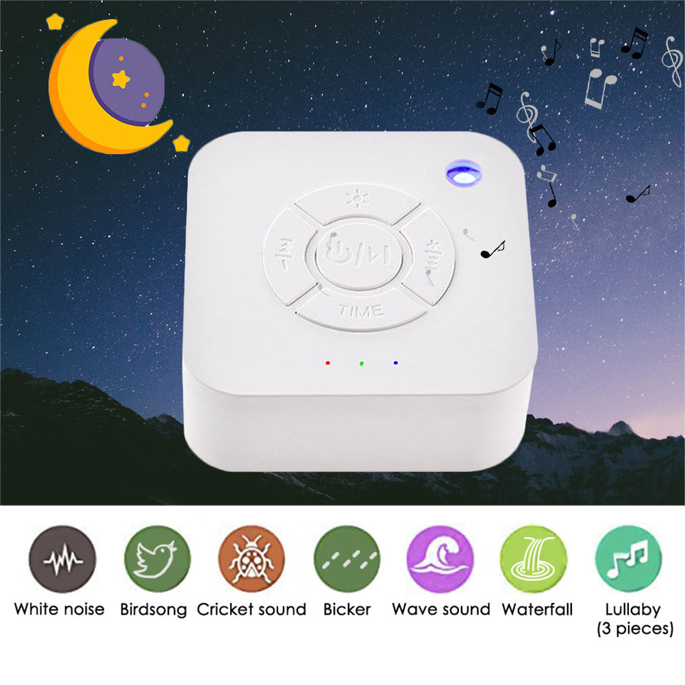 White Noise Machine - USB Rechargeable - 9 Sleep Sounds For Sleep Relaxation For Baby's